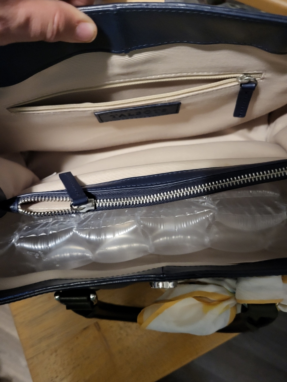 Talbots Colorblock Satchel. - Picture 3 of 7